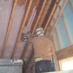 Advanced Insulation Spraying in foam into Ceiling