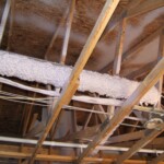 Advanced Insulation Spray-In Insulation around Rafters